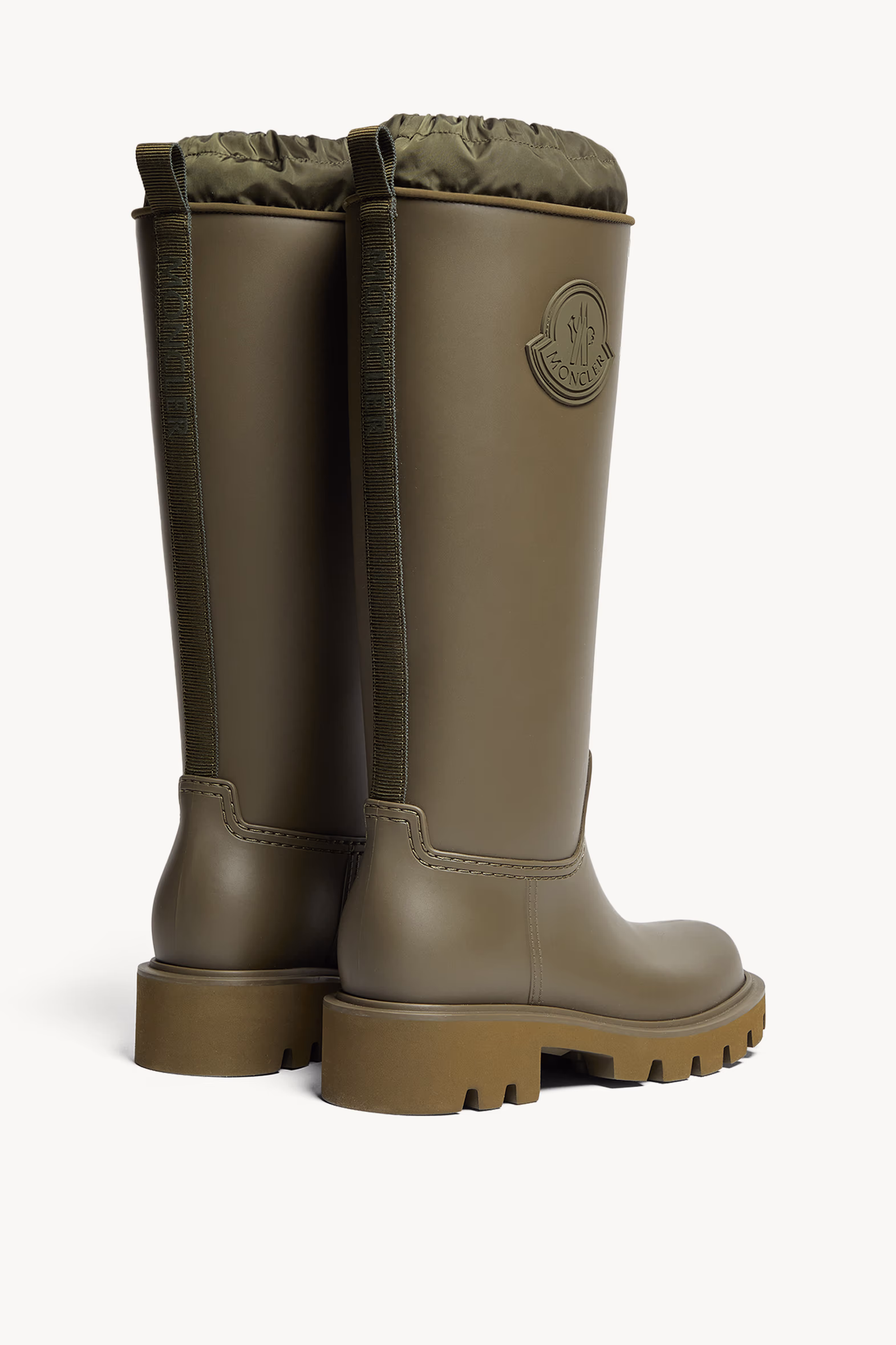 Kickstream High Rain Boots Women Olive Green Moncler 5